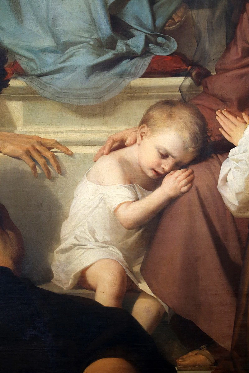 La consolazione degli afflitti - dettaglio 1, Museo d'arte di Palazzo Gavotti